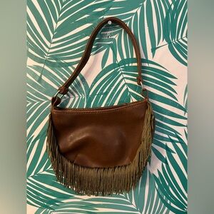 Bratz small girls brown purse w/ fringe vintage 2003